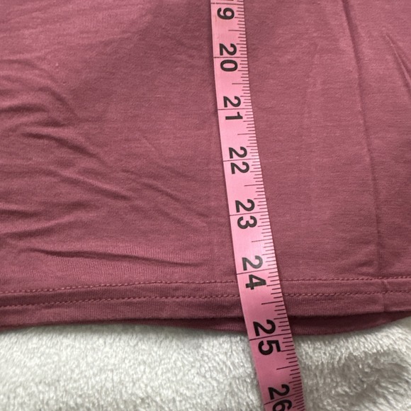 Laurie Felt Shirt Blouse Top Women's Size Medium Mock Neck Elder Berry Pullover - Picture 11 of 11